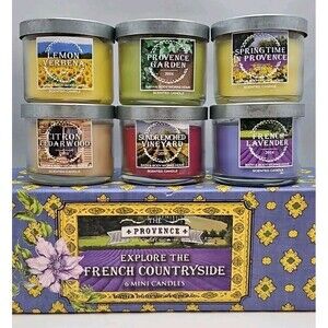 Bath & Body Works Provence Candles French Countryside Garden Fragrance Boxed Set